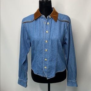 Vintage Bill Blass Denim Top